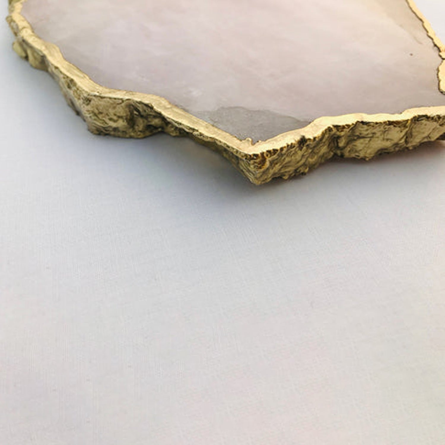 Large Rose Quartz Agate Cheese Platter/Tray/Personalised Momentos/Sign Boards-3