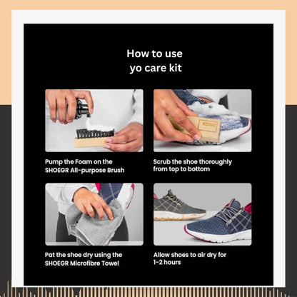 Instant Shoe Cleaning Kit | 150ml Shoe Cleaning Foam & 1 All-Purpose Brush, White Shoe Cleaning Kit, Shoe Cleaner Kit For Sneakers, Sports, Suede, Rubber | Shoe Cleaner Foam Spray